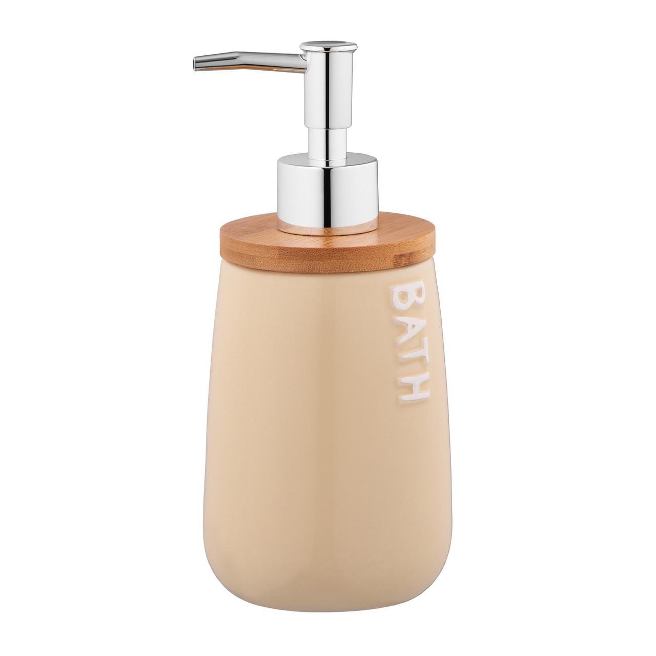 Диспенсер для мыла Ardesto Prestigio доломит бамбук/пластик 420 мл (ARHB3104EB)