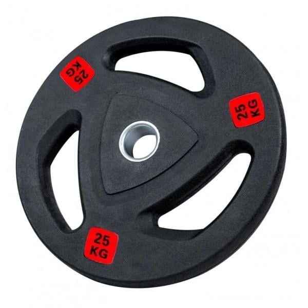 Диск олимпийский обрезиненный Fitnessport RCP18 25 кг Черный (23715506) Диск олимпийский обрезиненный Fitnessport RCP18 25 кг Черный (23715506)