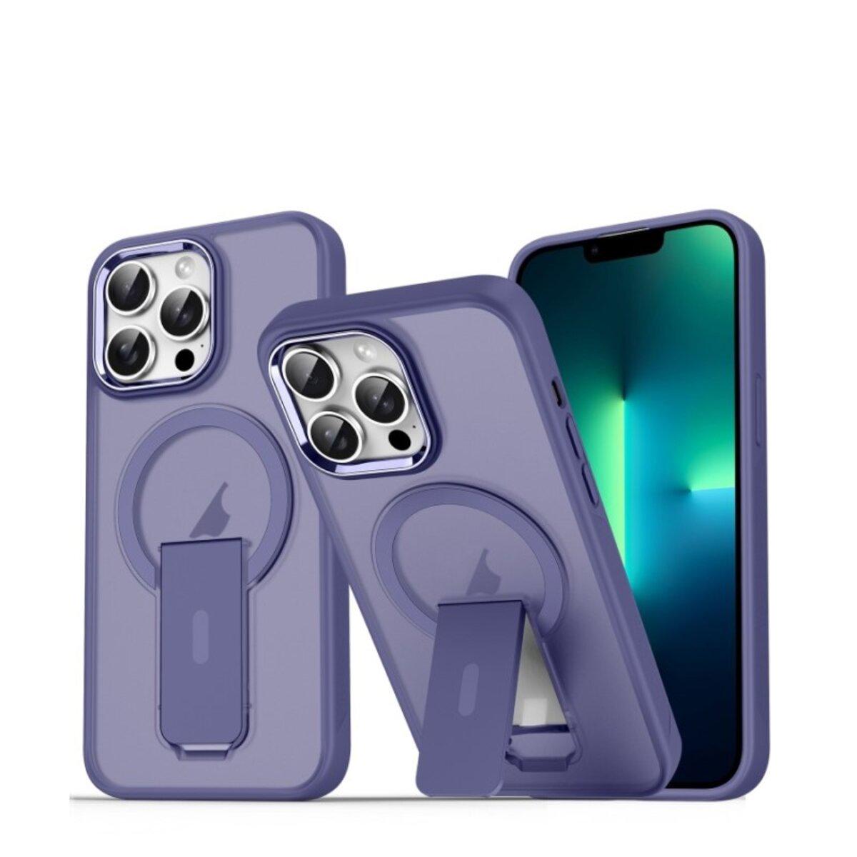 Протиударний чохол із підставкою Cosmic Magnetic Stand for Apple iPhone 13 Pro Max Purple