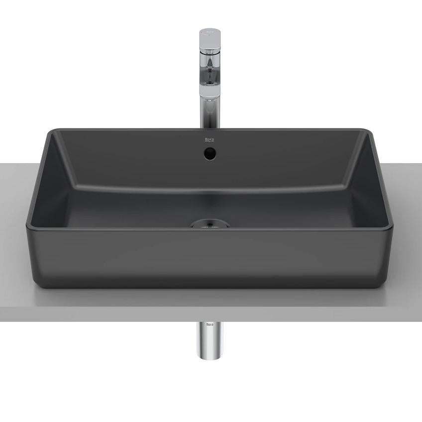 Умывальник накладной ROCA GAP A3270Y2080 600x370x130 мм Черный (249407) - фото 2