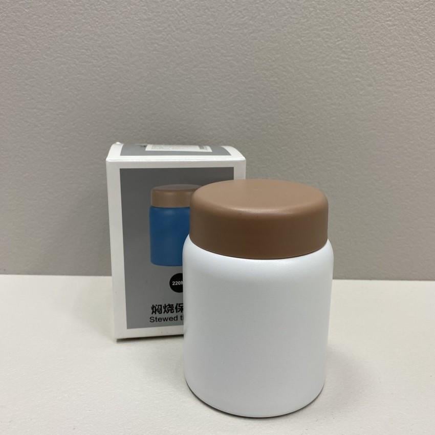 Термос дитячий харчовий Stenson MT-4567-0.22 200 мл Білий з коричневим (2135093865)