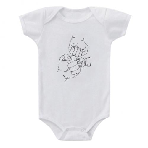 Боді дитячий Strong family 56 см Білий (8805149-1-152838-56)