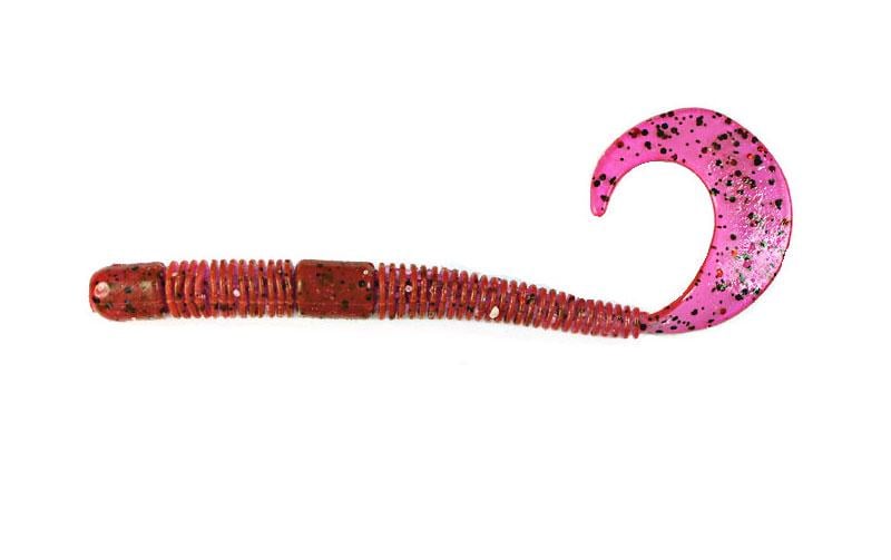 Силіконовий хробак Fox Crawler №013 їстівний 12 см 6 шт. Лох/Сирень/Червона блискітка (5771)
