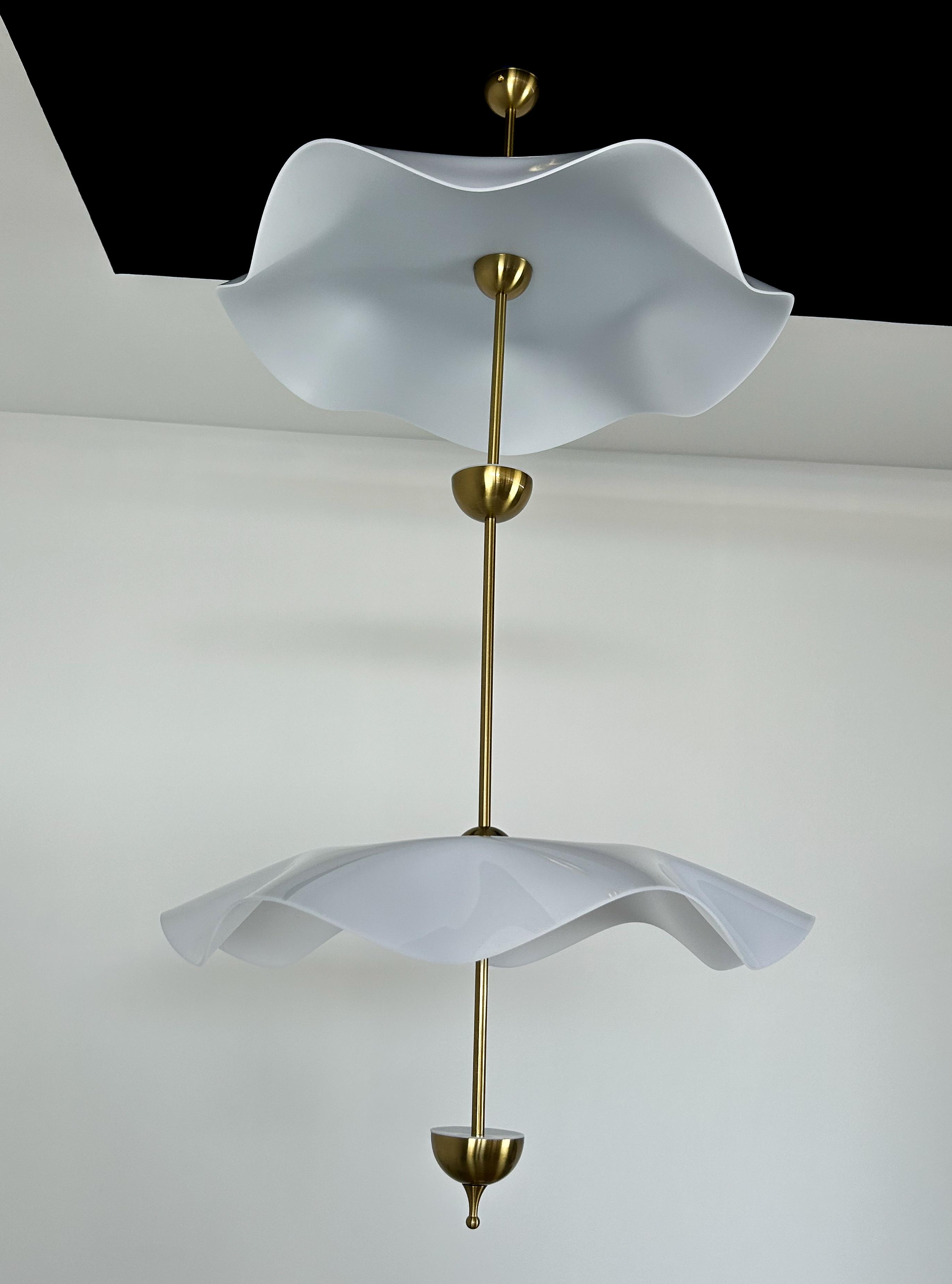 Підвісний світильник Moona L LED 12W Золотий/Білий (SDLC-00142)