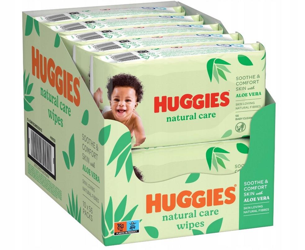 Вологі серветки Huggies Natural Care 560 шт. (2503852597) - фото 2