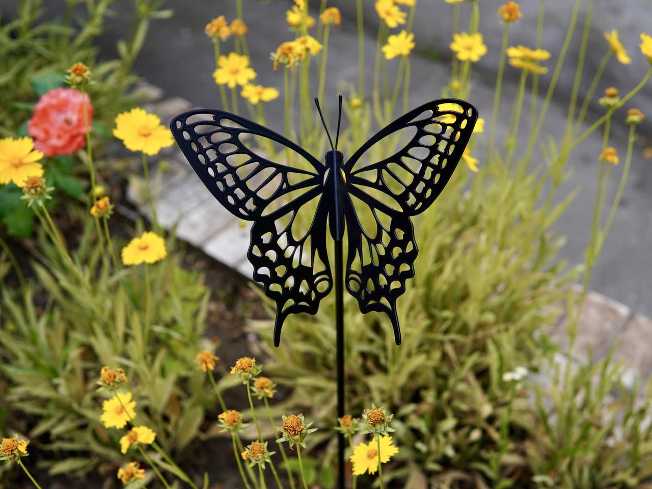 Садовая фигура Бабочка ласточкин хвост металлическая для сада/подворья/клумбы (DCR066) - фото 3 Садовая фигура Бабочка ласточкин хвост металлическая для сада/подворья/клумбы (DCR066) - фото 3