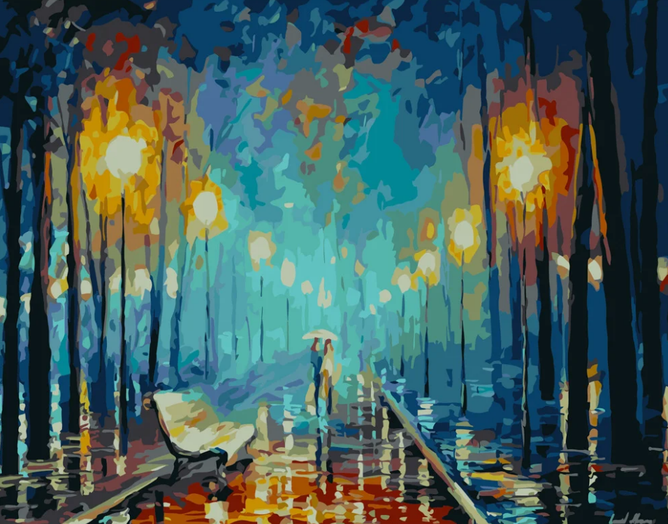 Картина по номерам Strateg Осенняя романтика 40x50 см (GS399)