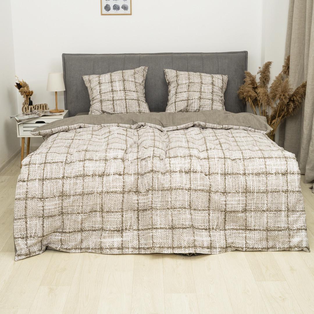 Постельное белье Isleep Viluta 24296 с простыней на резинке ранфорс 160х200 см (26433901)