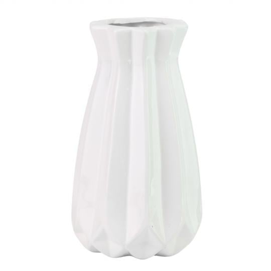 Ваза для цветов Elisey Lola из керамики 23 см Белый (135-81-9195-036)