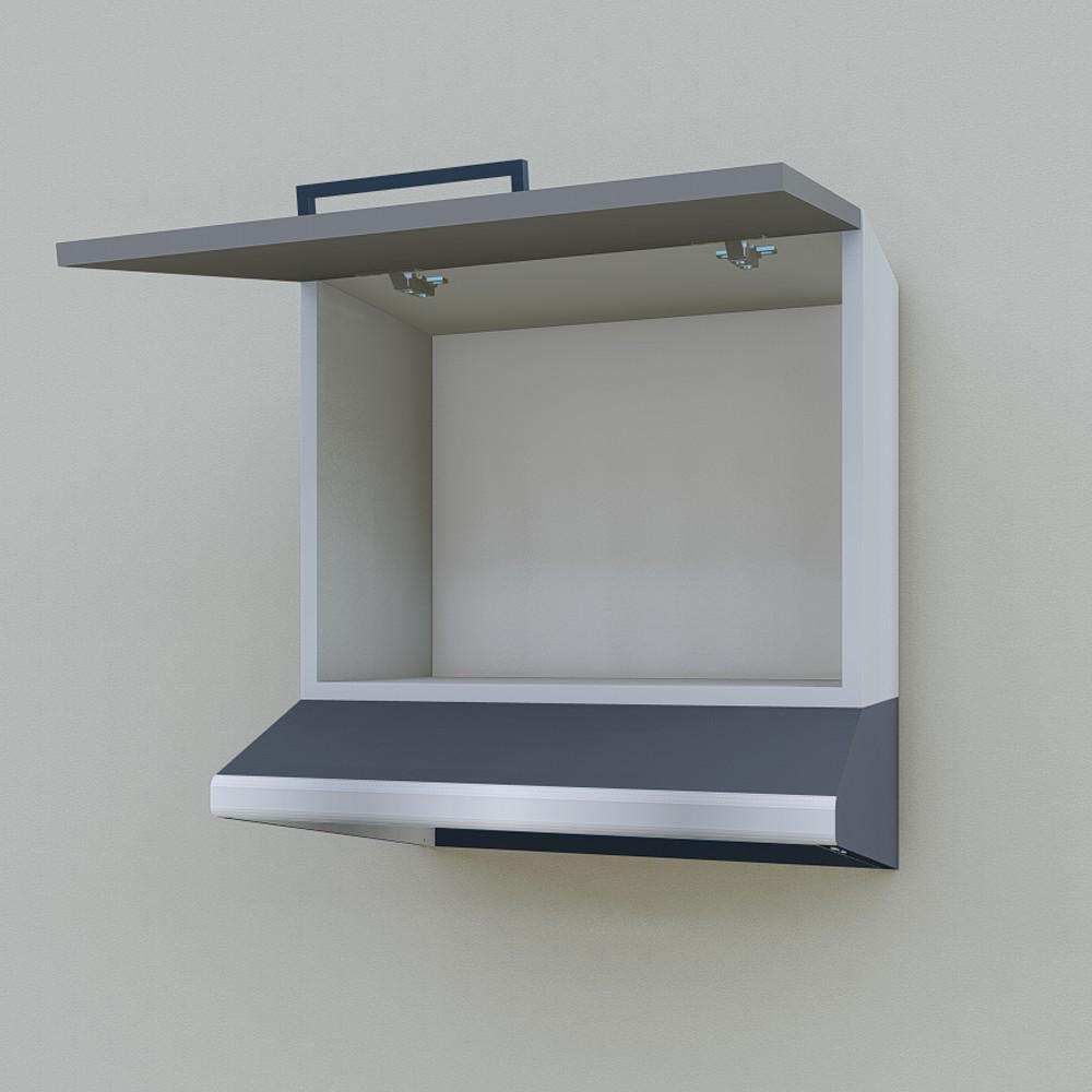 Шкаф навесной Opendoors МП9 для кухни под вытяжку 500 мм Антрацитовый/Светлый серый (МП9/8) - фото 4 Шкаф навесной Opendoors МП9 для кухни под вытяжку 500 мм Антрацитовый/Светлый серый (МП9/8) - фото 4