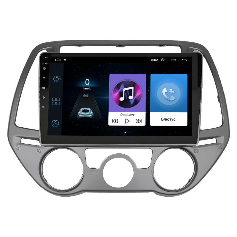 Штатная магнитола 9" Lesko для Hyundai i20 I Рестайлинг 2012-2014 Base 1/16 WiFi GPS Хюндай