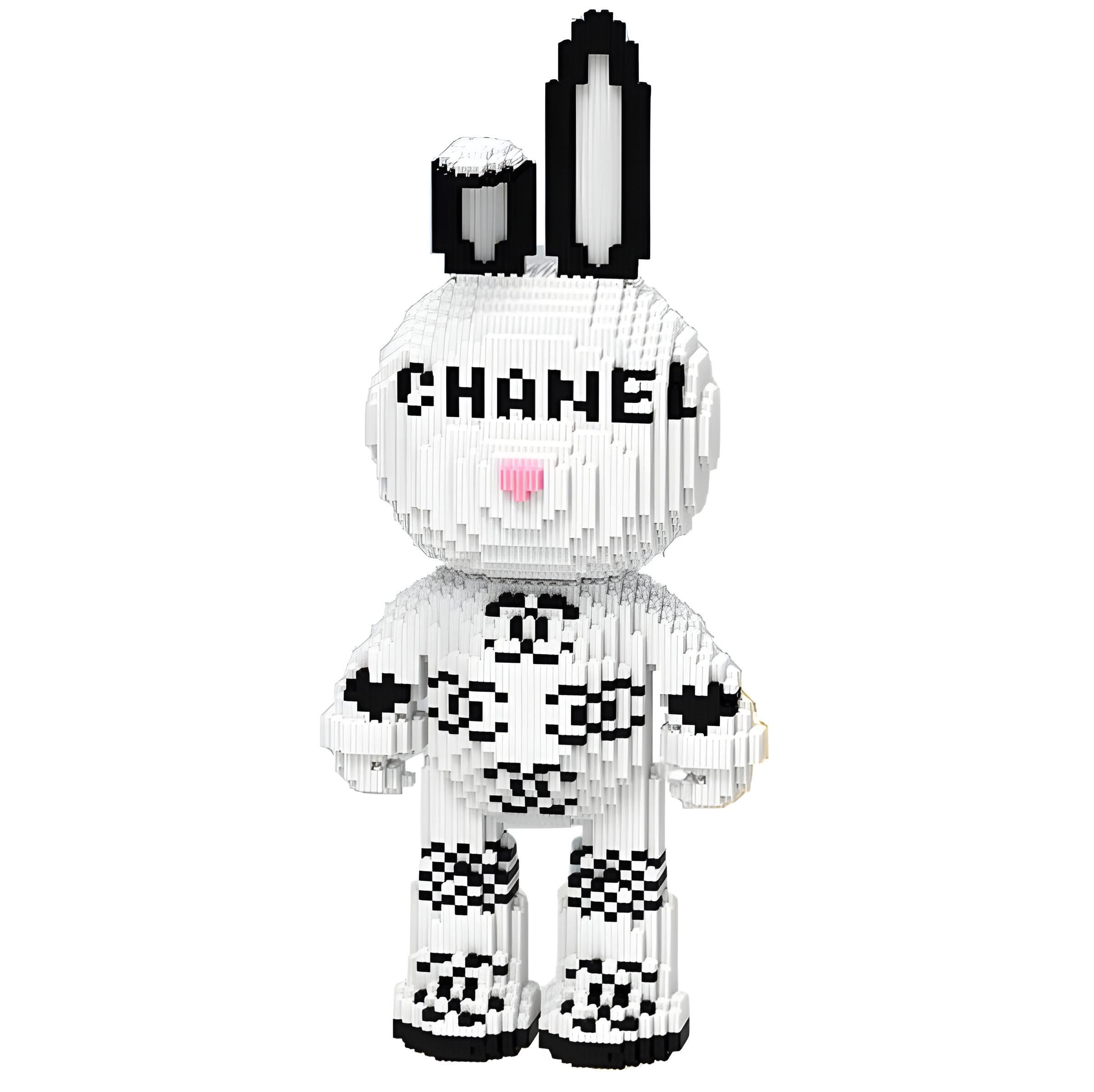 Конструктор Magic Blocks Зайчик Bearbrick белый 3366 деталей (9191)