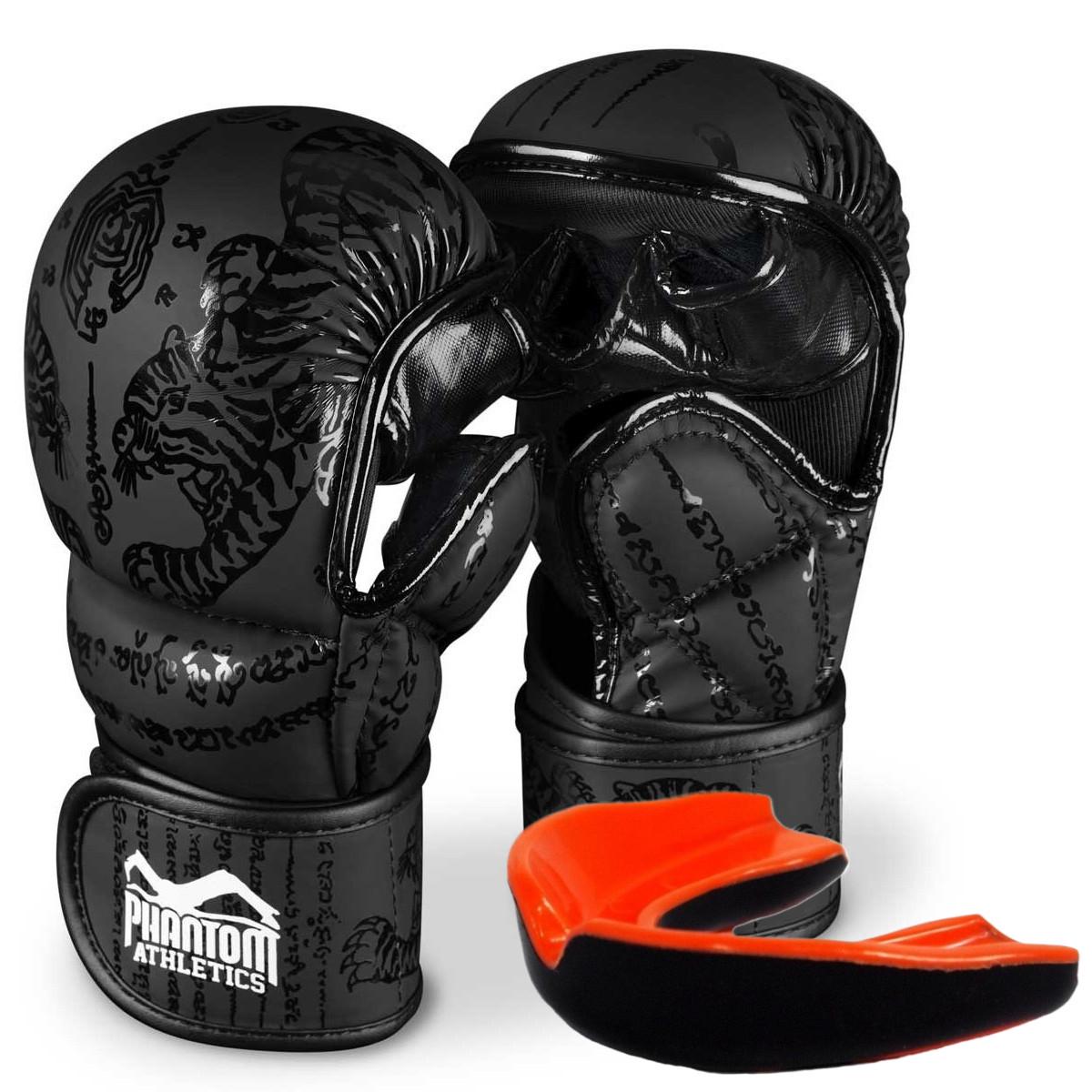 Рукавиці для ММА Phantom Muay Thai S/M з капою Black