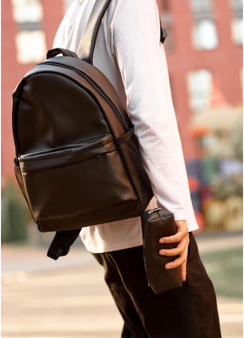 Городской рюкзак мужской Sambag молодежный рюкзак с пеналом Черный (5810271540)