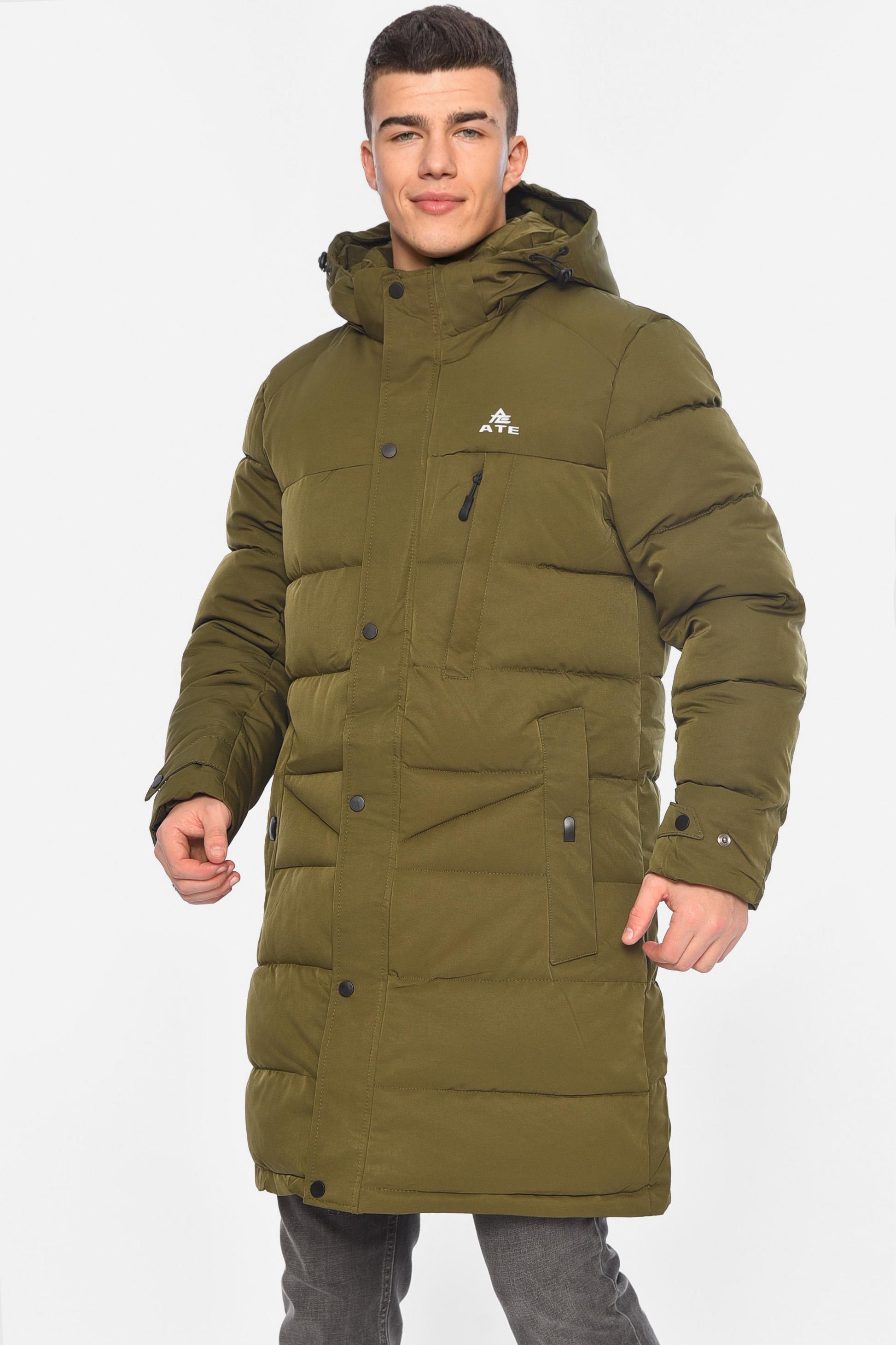 Куртка мужская удлиненная еврозима 4XL Хаки (195769)