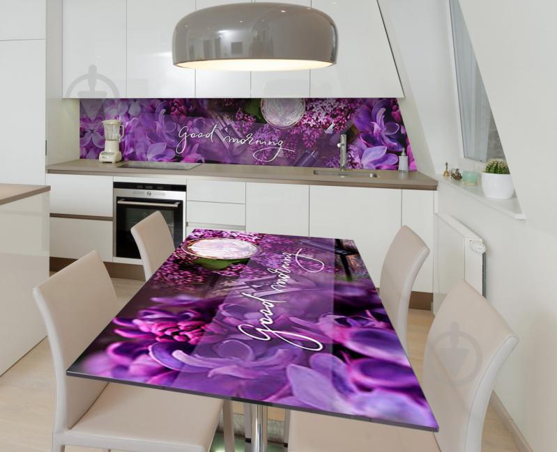 Наклейка 3Д виниловая на стол Zatarga «Сиреневое утро» 600х1200 мм (Z183354st)