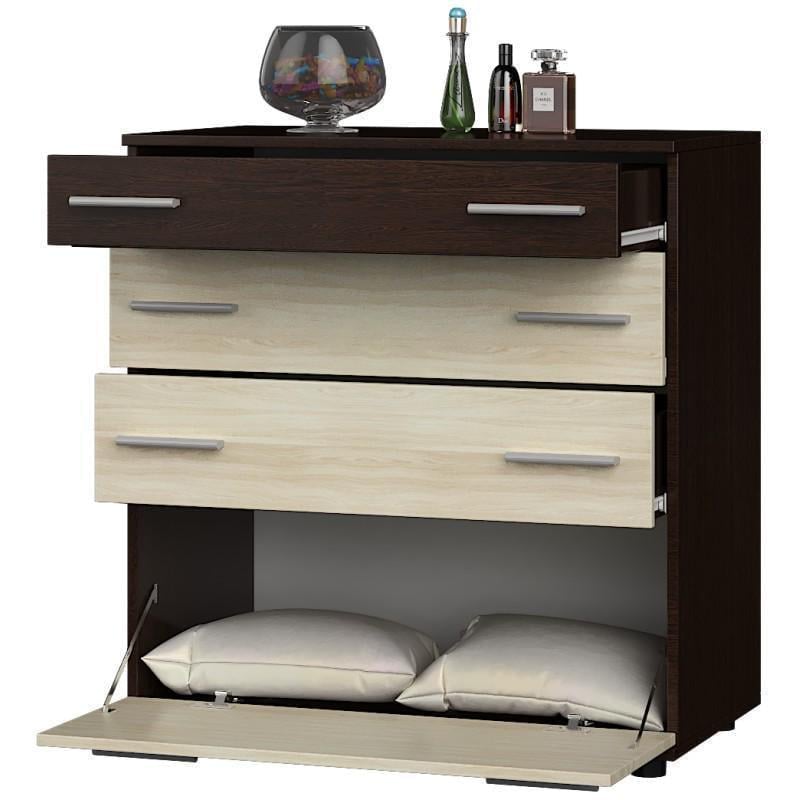 Комод для спальні Еверест К-2 Телескопи Венге/Дуб молочний - фото 4 Комод для спальні Еверест К-2 Телескопи Венге/Дуб молочний - фото 4