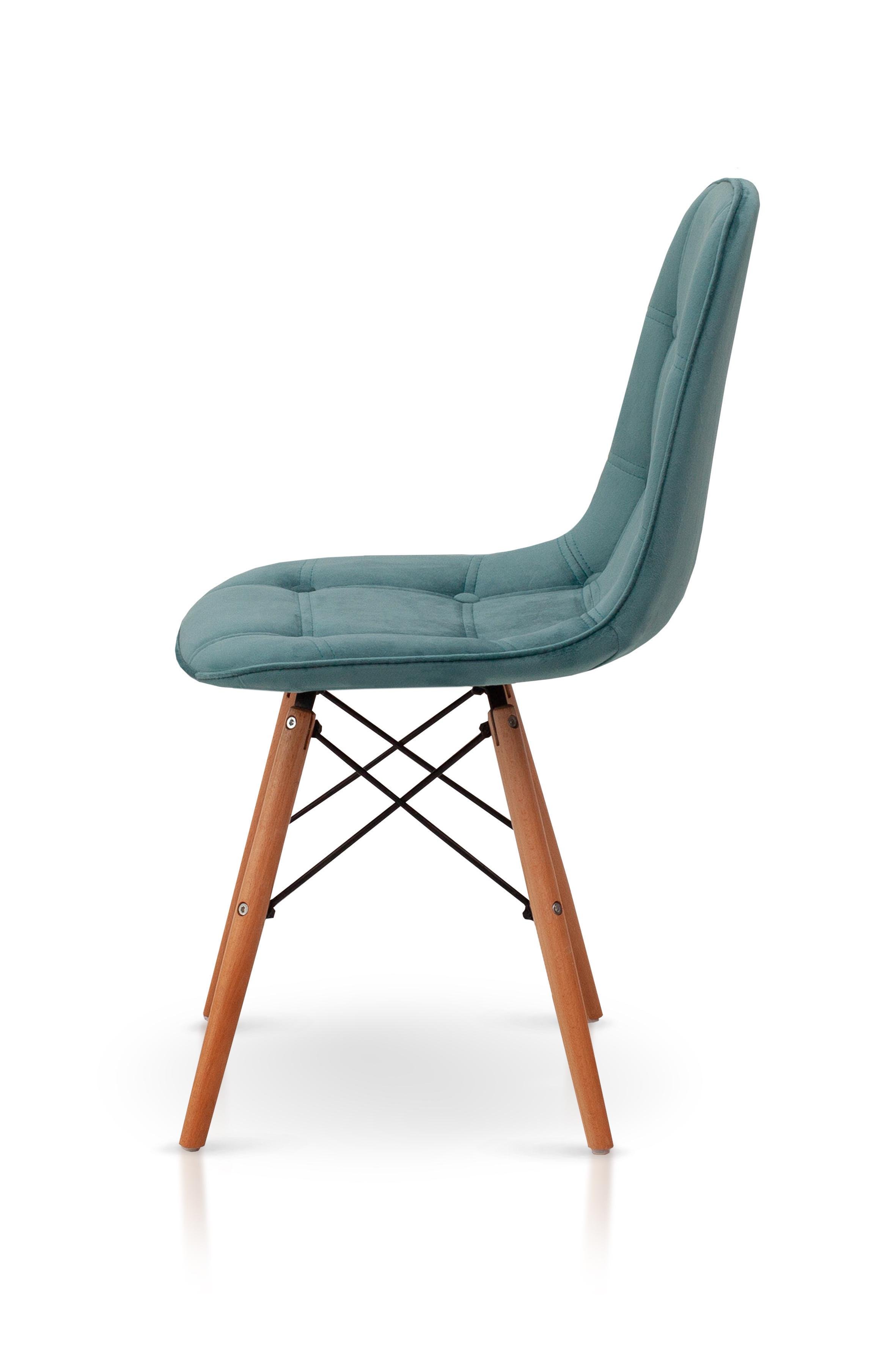 Стілець для кухні та вітальні Джастін Justin велюр 460х840х500 Аквамарин (GAА0050655) - фото 2 Стілець для кухні та вітальні Джастін Justin велюр 460х840х500 Аквамарин (GAА0050655) - фото 2