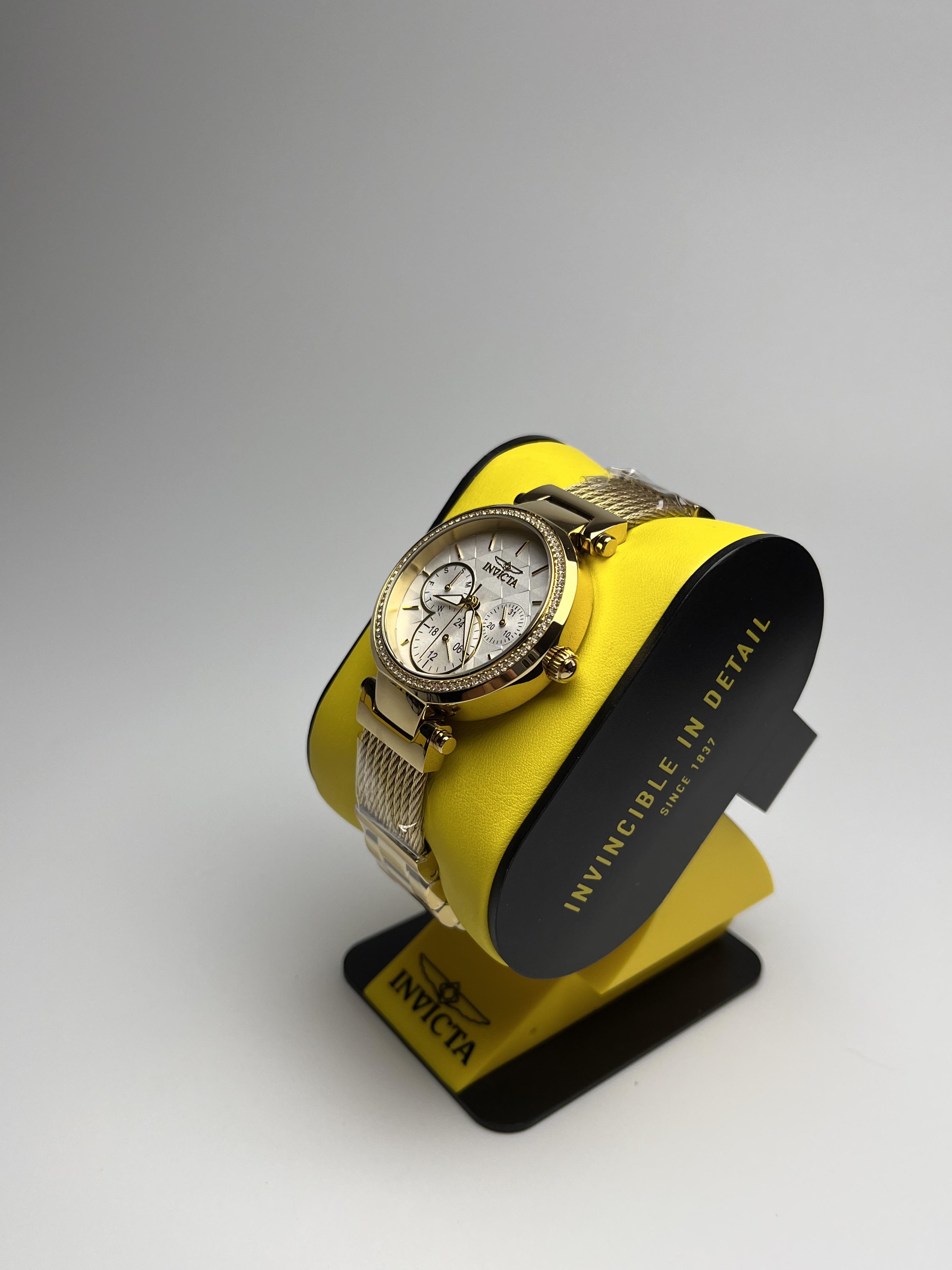 Наручний годинник жіночий Invicta 28917 Angel Crystal Золотистий (29068683) - фото 4 Наручний годинник жіночий Invicta 28917 Angel Crystal Золотистий (29068683) - фото 4