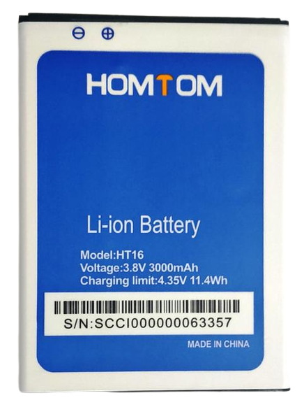 Аккумуляторная батарея для Homtom HT16 3000 mAh (000021622)