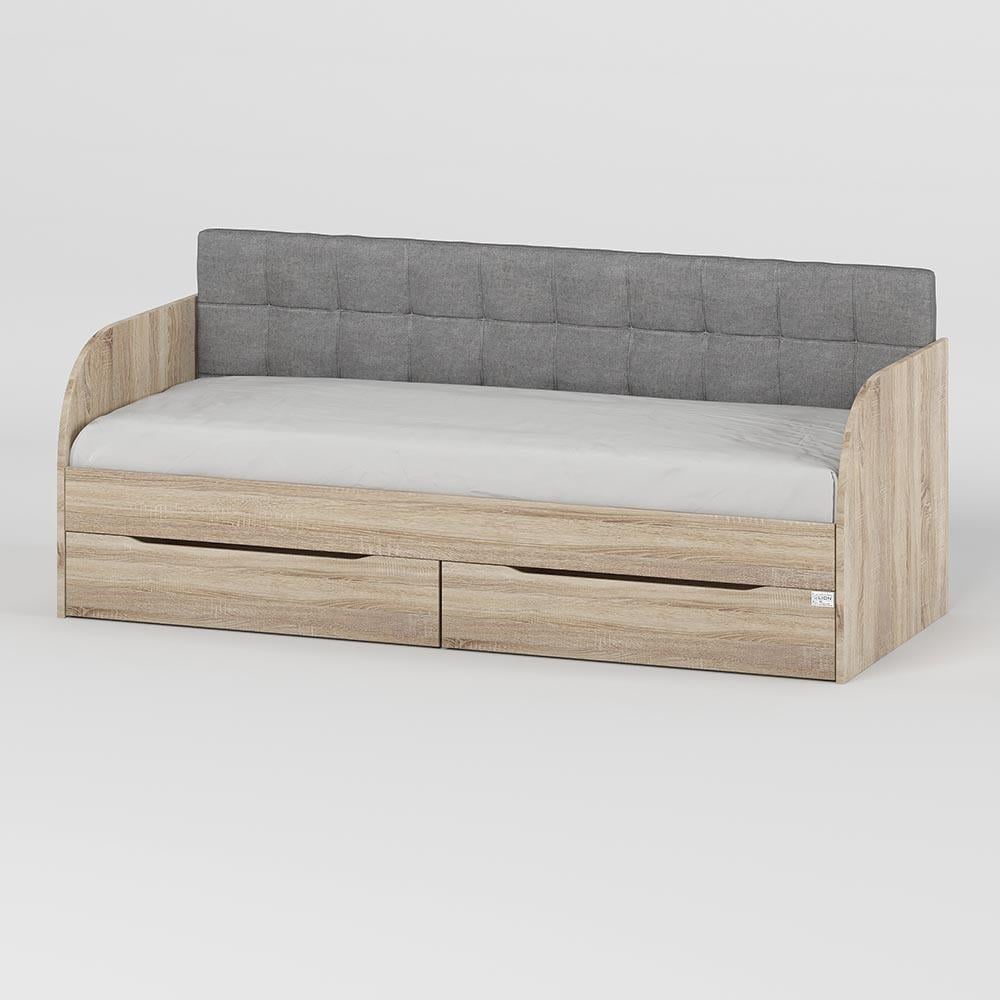 Кровать детская односпальная Lion Л-7 Лили с ящиками и ламелями Дуб сонома (LION-041092) - фото 1 Кровать детская односпальная Lion Л-7 Лили с ящиками и ламелями Дуб сонома (LION-041092) - фото 1