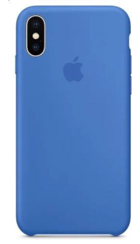 Силікон "ОРИГІНАЛ ВЕЛЮР" IPHONE X DARK BLUE