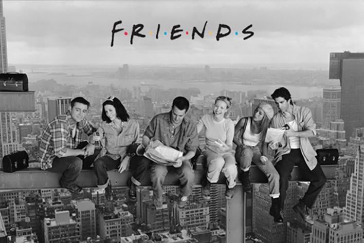 Постер плакат Друзья Обед На Небоскребе/Friends Lunch On A Skyscraper 61x91,5 см