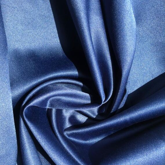 Ткань костюмно-плательная атлас IDEIA Lux 1,5 м Темно-синий (2200004248455)