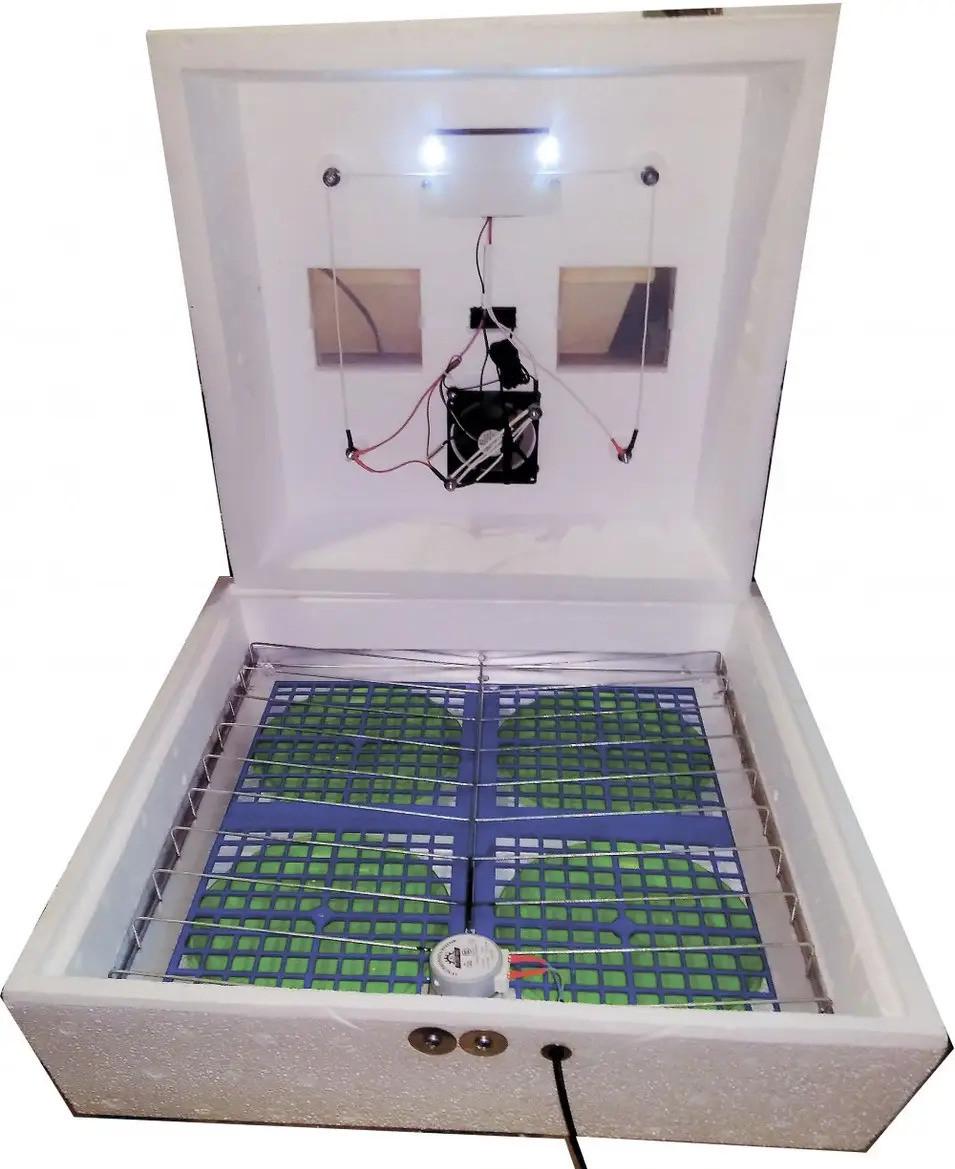 Инкубатор Наседка ИБ-120/72 12V автомат/цифровой/ТЭН/вентилятор/светодиодная подсветка