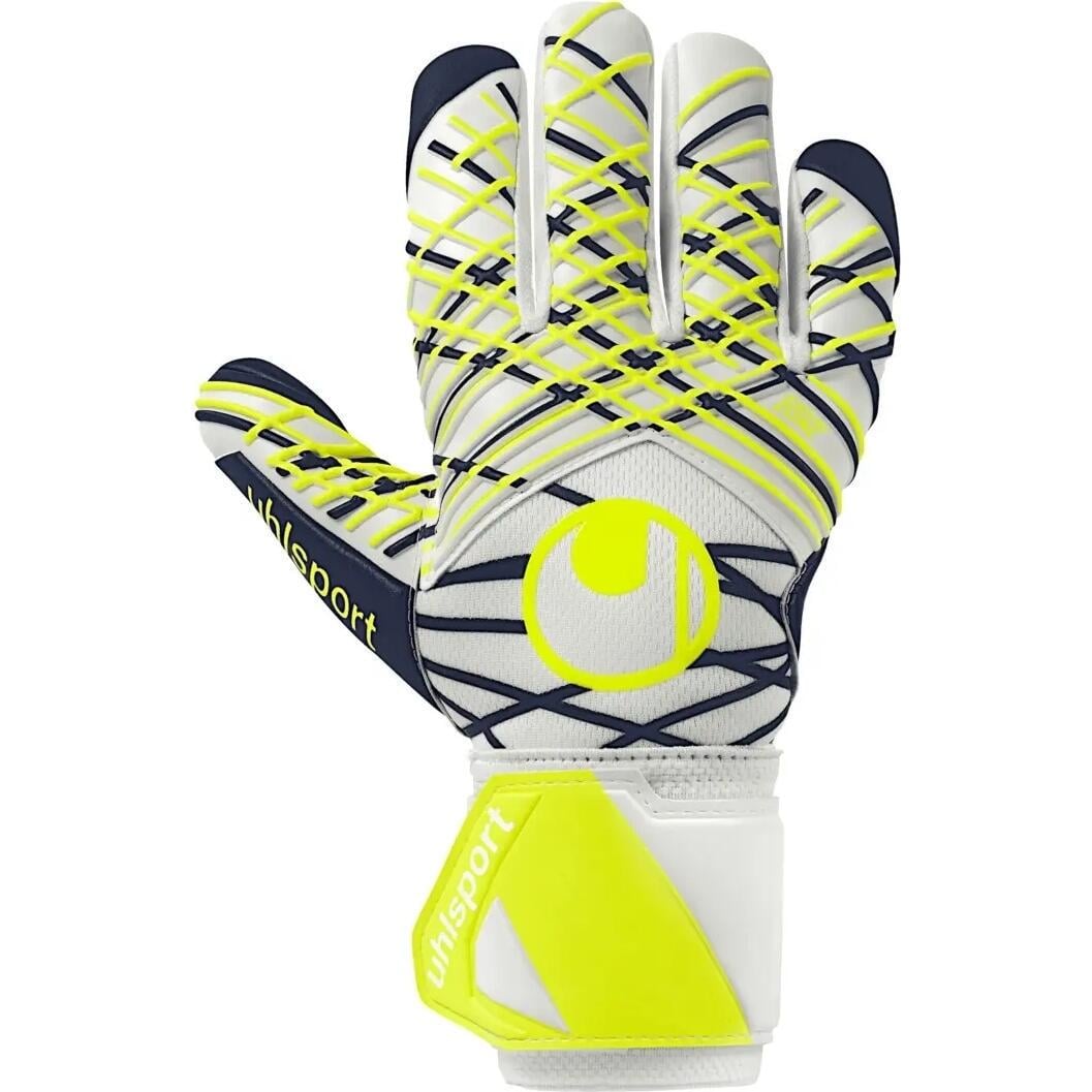 Вратарские перчатки детские Uhlsport ABSOLUTGRIP HN PRO JR р. 5 Лимонно-синий (1011366 01)
