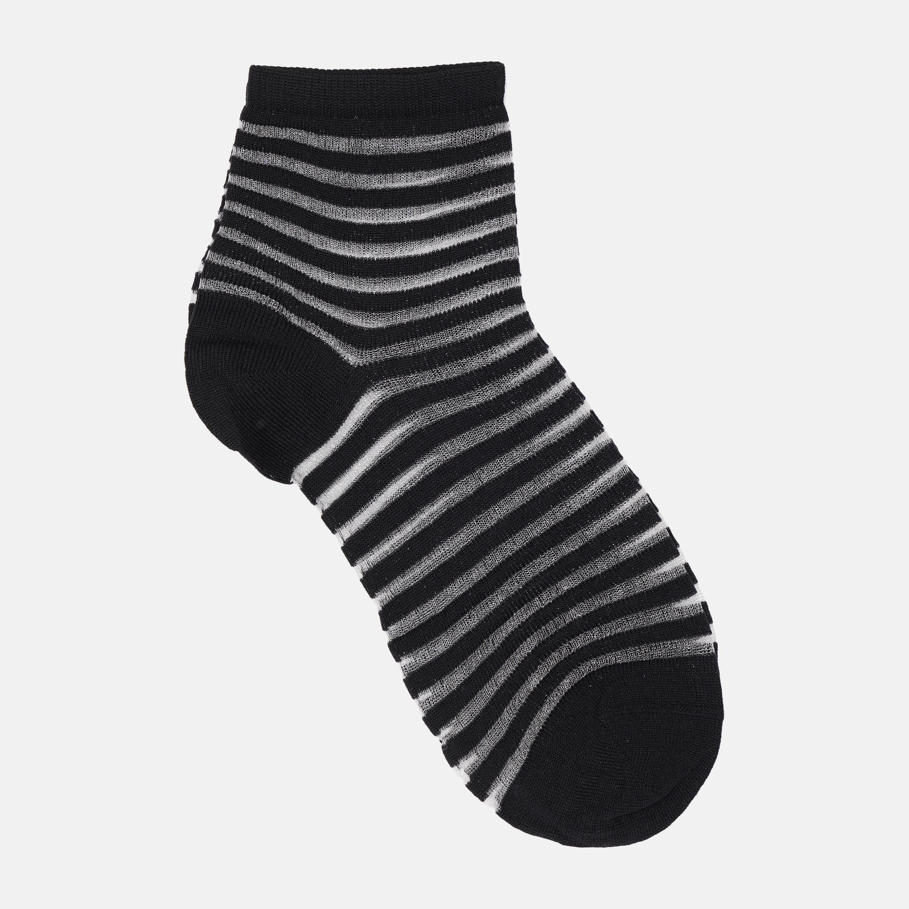 Носки капроновые C&A полоска р. 39-42 Черный (64325457)