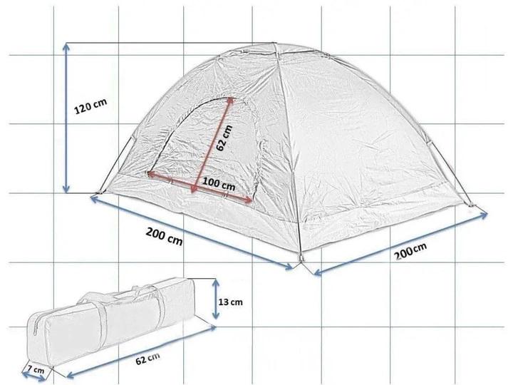 Намет швидковстановлюваний двомісний 2х1,5 м Камуфляжний (70105) - фото 5