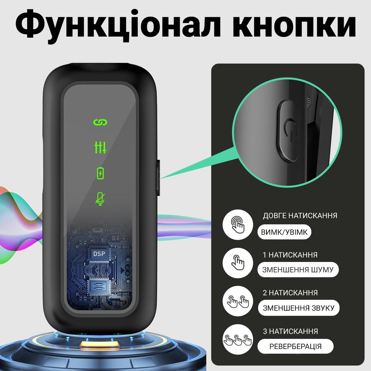 Микрофон беспроводной петличный Savetek P34 Type-C для Android смартфонов/планшетов до 20 м с зарядным кейсом - фото 9