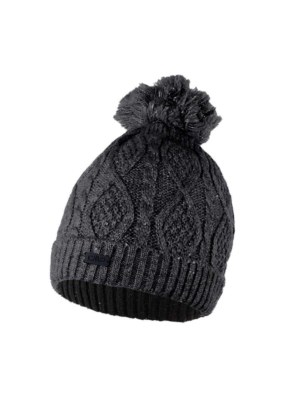 Шапка жіноча CMP WOMAN KNITTED HAT One size Чорний (5505608-U901)