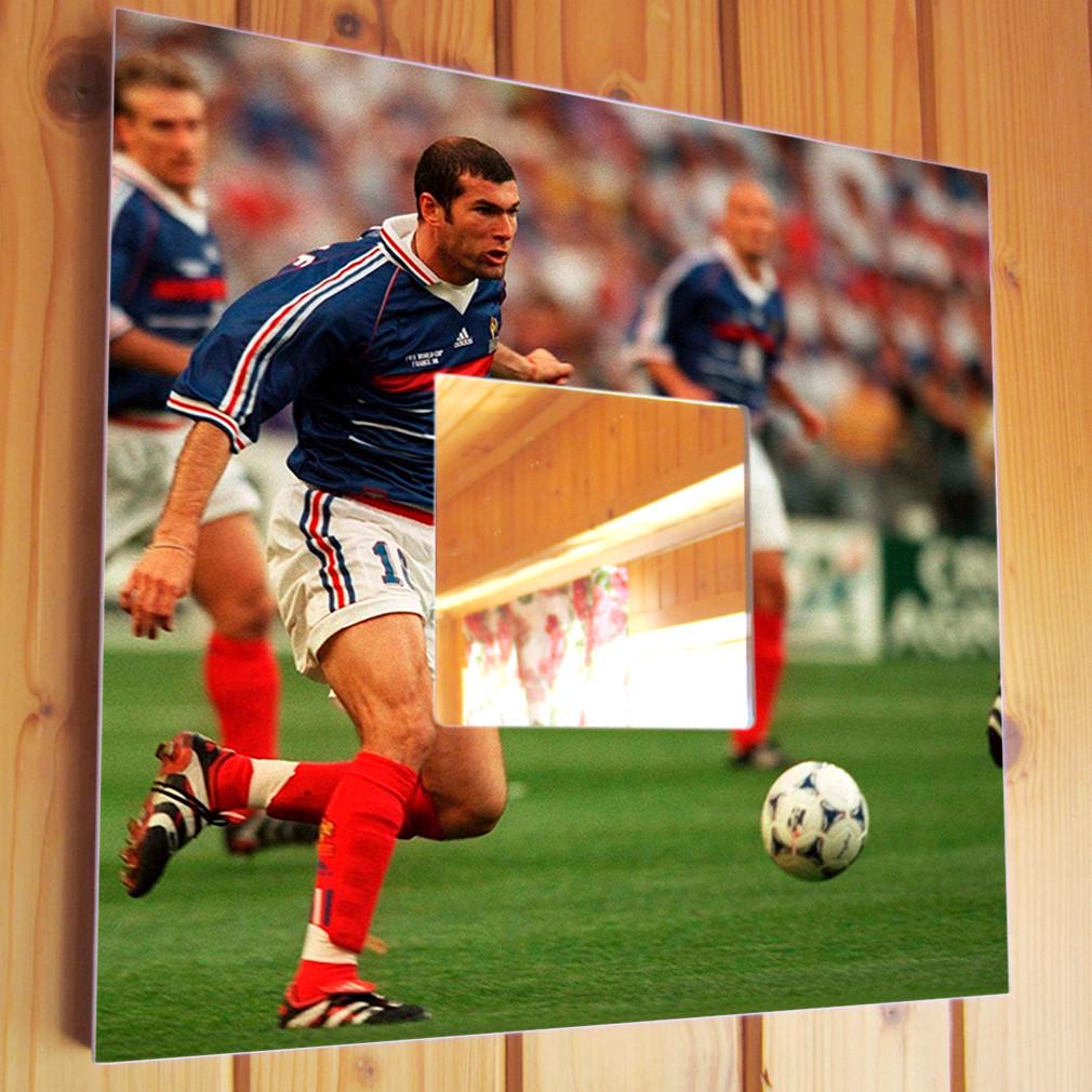 Зеркало декоративное Zinedine Zidane 260х260 мм (M03317)