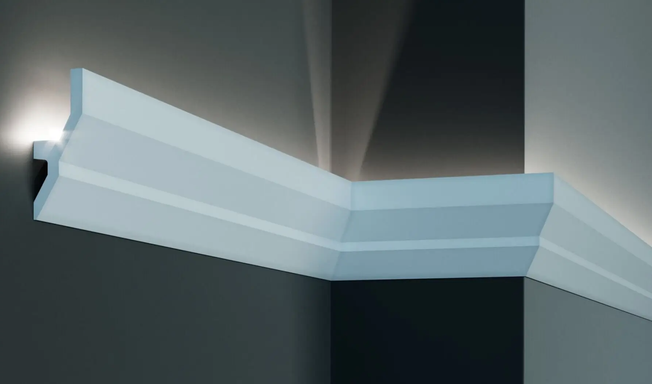 Карниз полиуретановый Tesori KF 720 серия F жесткий 2000 мм (2328458977)