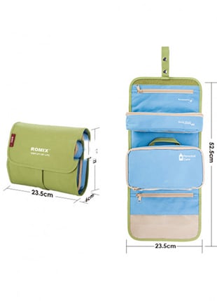 Косметичка для путешествий ROMIX зеленый