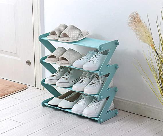 Стійка-органайзер для взуття Shape Shoe Rack на 4 полиці Блакитний (TV11-16-Blue) - фото 2