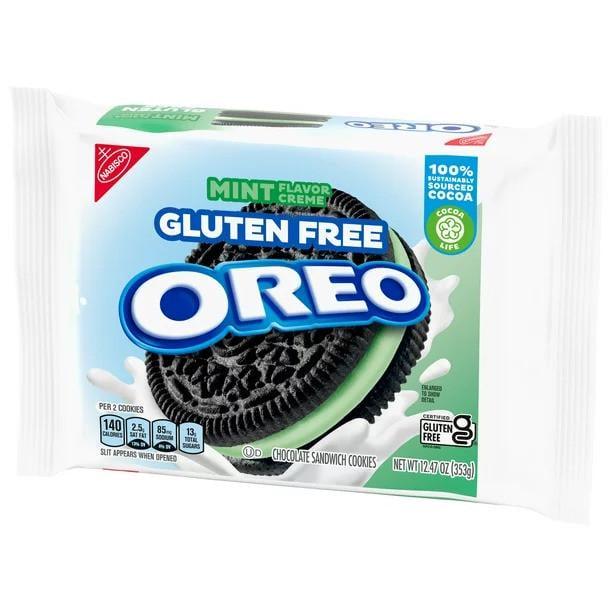 Печиво без глютену OREO Gluten Free Mint Creme Chocolate Sandwich 353 г (1854033215)
