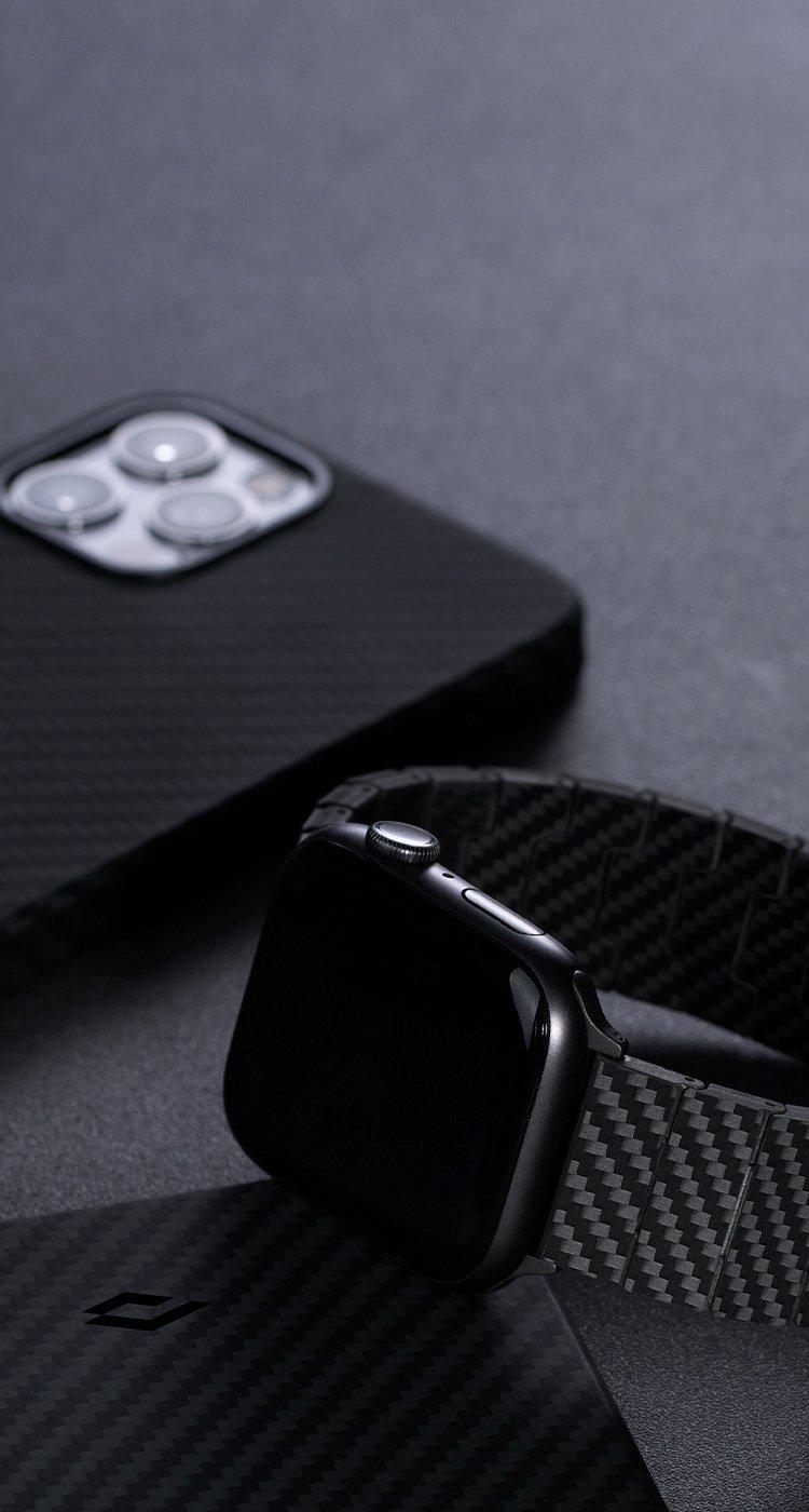 Ремінець Pitaka Modern Carbon Fiber Watch Band for Apple Watch 45/44/42mm (AWB1003) - фото 4 Ремінець Pitaka Modern Carbon Fiber Watch Band for Apple Watch 45/44/42mm (AWB1003) - фото 4