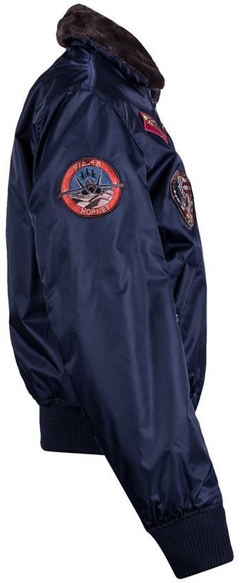 Бомбер Top Gun B-15 with patches 2XL Navy (TGJ1542PNV2XL) - фото 5