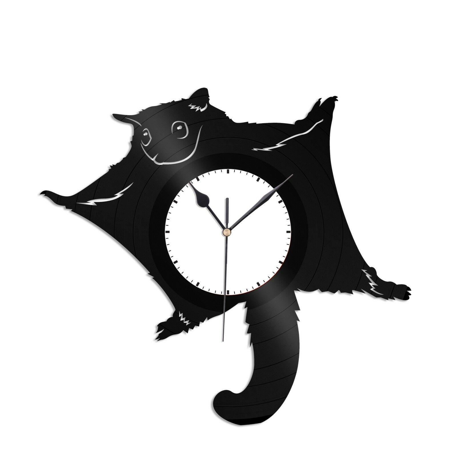 Часы настенные Сахарная сумчатая летяга 1929 из виниловой пластинки