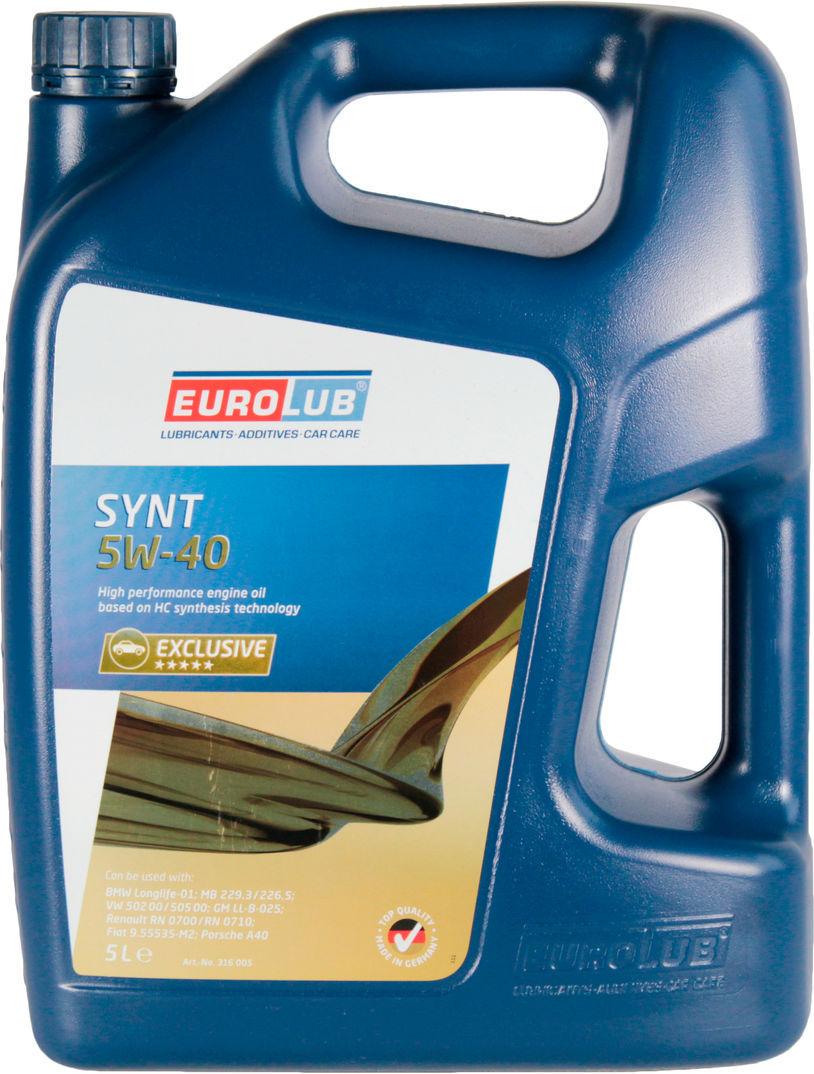 Моторное масло Eurolub Synt 316005 бензин/дизель 5W-40 5 л (1401034)