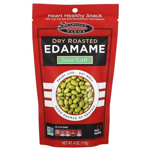 Бобовые и семена Seapoint Farms Dry Roasted Edamame Sea Salt 113 г (SFM-10200)