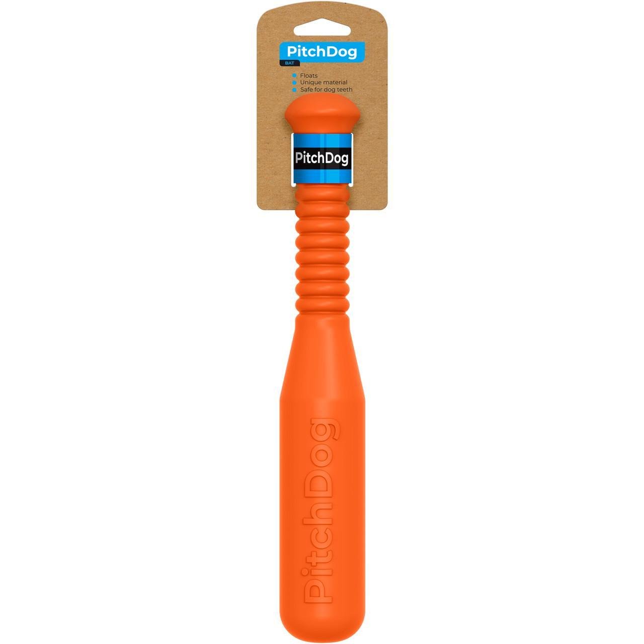 Ігрова бита для апортировки PitchDog 35 см Ø 6 см Помаранчевий (62404)