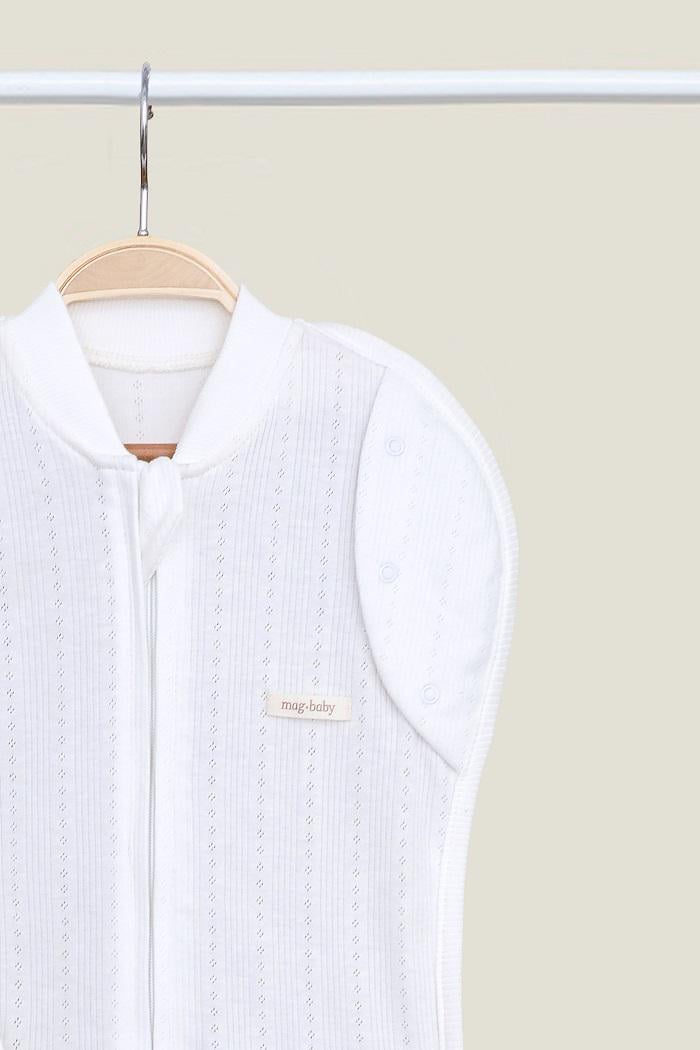 Пеленка-кокон с шапочкой летняя перфорированная для новорожденного безразмерная на молнии 0-9 мес 1 м (MG148) - фото 5