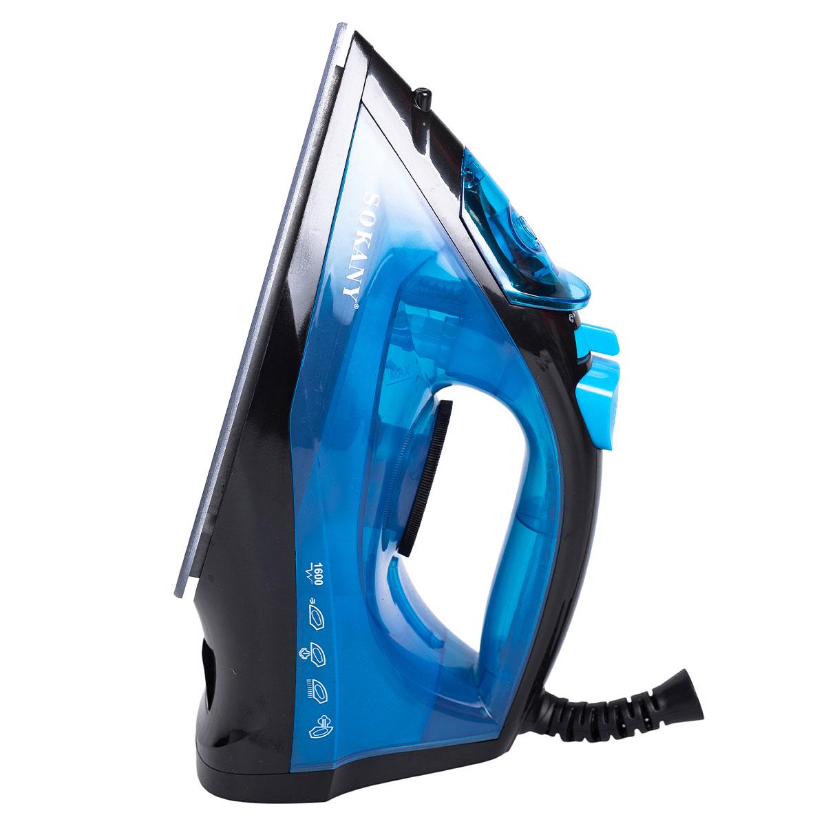Праска ручна парова Sokany з керамічним покриттям для одягу 1600 Вт Синій (5922) - фото 8 Праска ручна парова Sokany з керамічним покриттям для одягу 1600 Вт Синій (5922) - фото 8