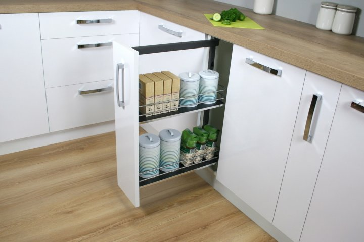 Карго Rejs Maxima Evo левое на 2 полки 150 мм Хром/Белый (WE30.0027.08.374)