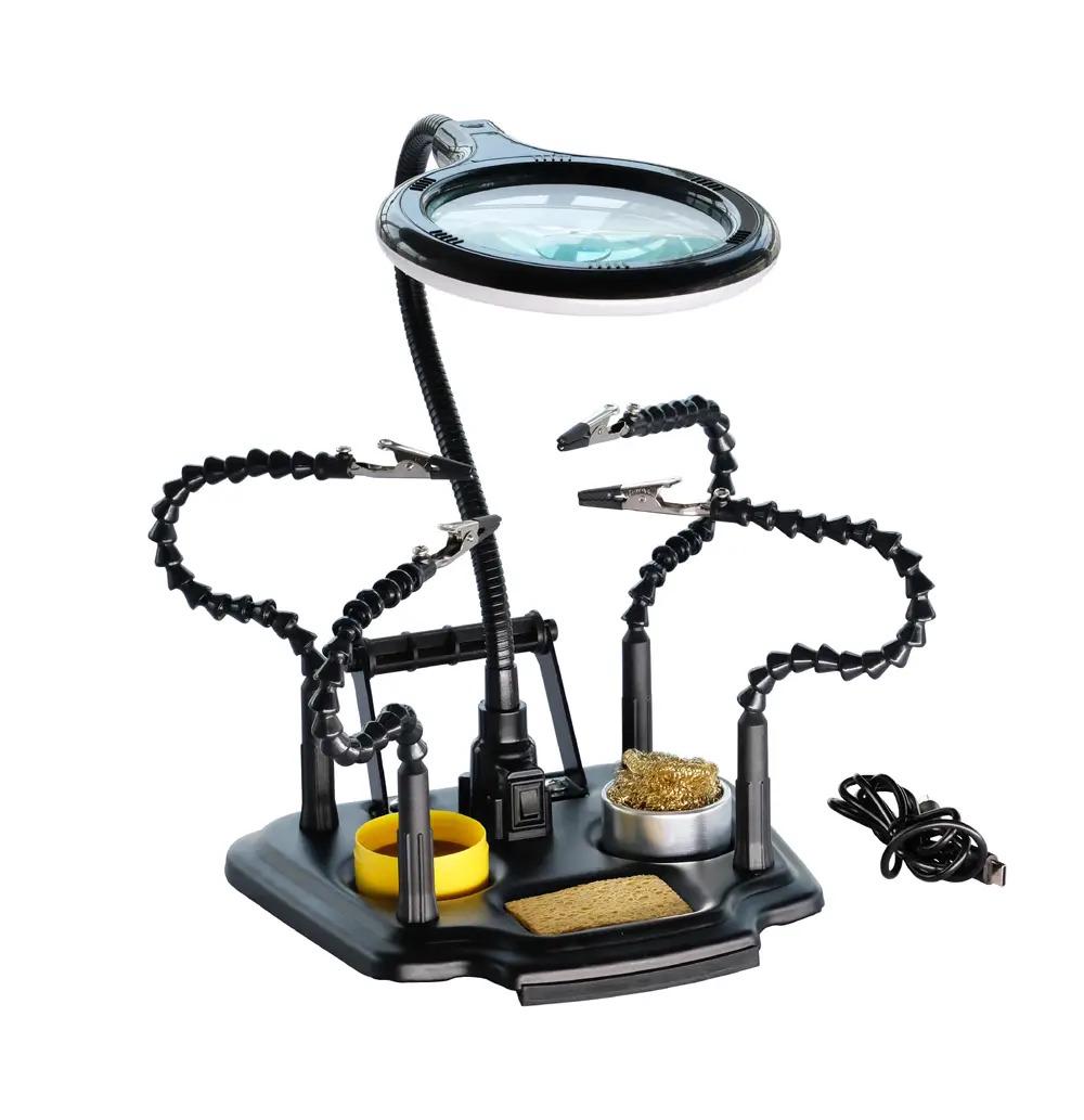 Третья рука для пайки Zhongdi ZD-11M-3 LED Черный