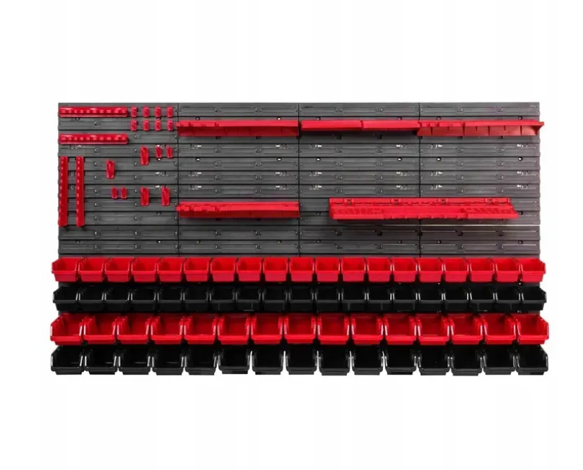 Панель для инструментов Kistenberg 156x78 см 68 контейнеров с полками и держателями (MIX548) Панель для инструментов Kistenberg 156x78 см 68 контейнеров с полками и держателями (MIX548)